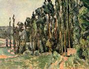 Paul Cezanne Die Pappeln painting